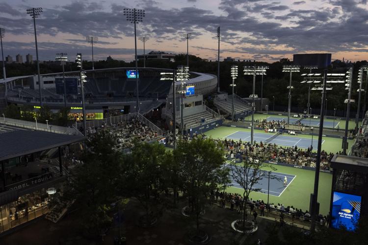 US Open Dark Lighting Tennis