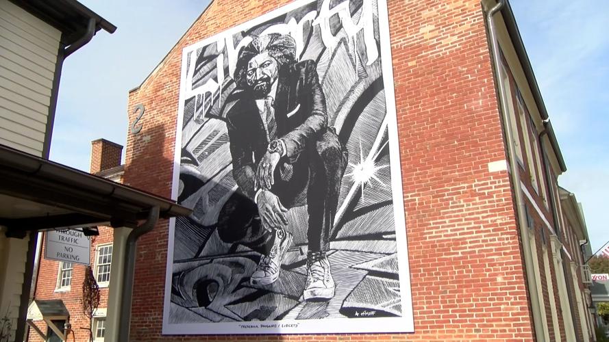Mural of Frederick Douglass in Easton