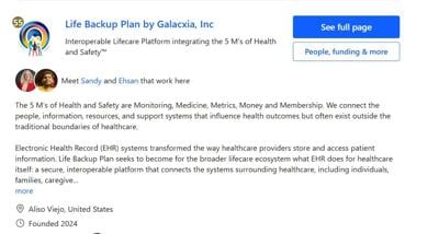 F6S Ranks Life Backup Plan 55th in Health and Wellness