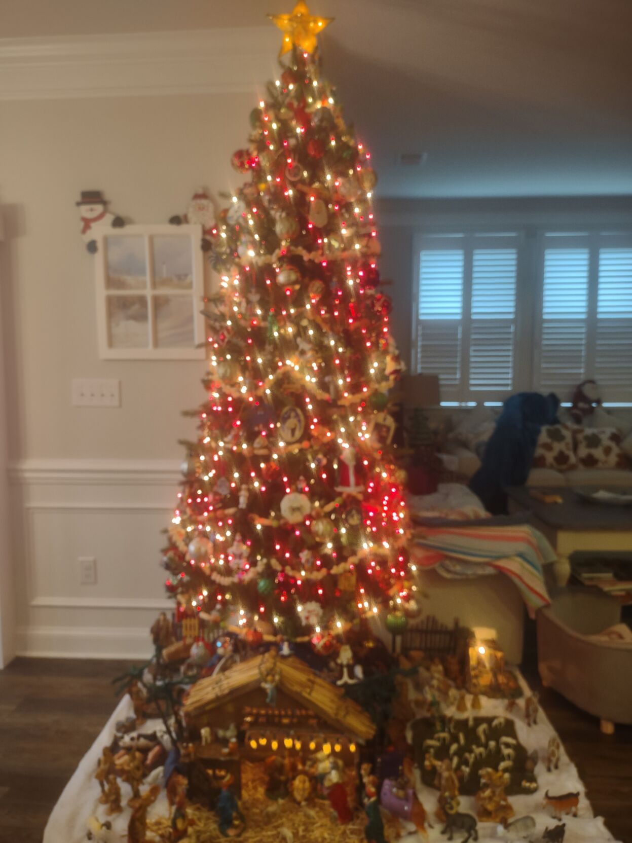 RoseAnn and Walter Woronkewycz's Christmas tree in Milton, Del.