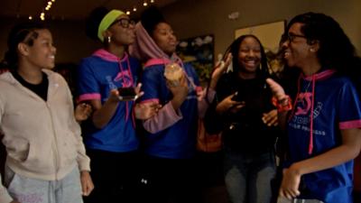 Denton Dolphins flag football teammates