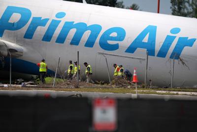 APTOPIX Amazon Plane Overruns Runway