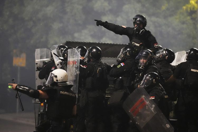 APTOPIX Serbia Protests