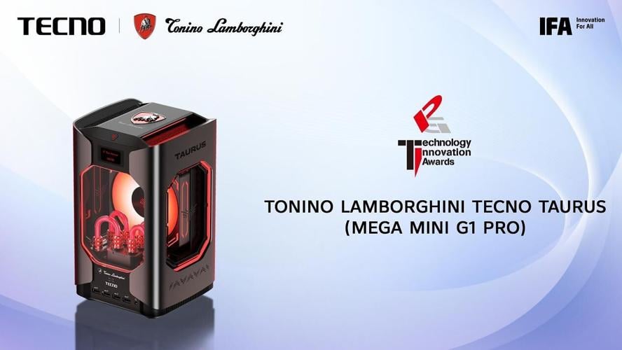 TECNO Wins Two IFA Global Product Technology Innovation Awards for Modular Phone and Tonino Lamborghini TECNO TAURUS