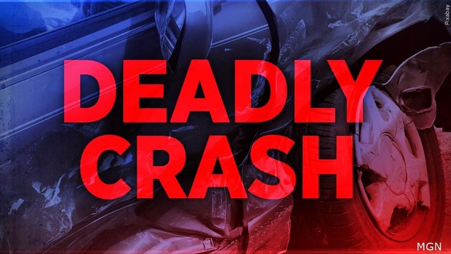The words "Deadly Crash" over the image of a mangled car.