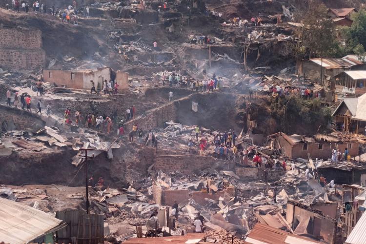 APTOPIX Congo School Fire
