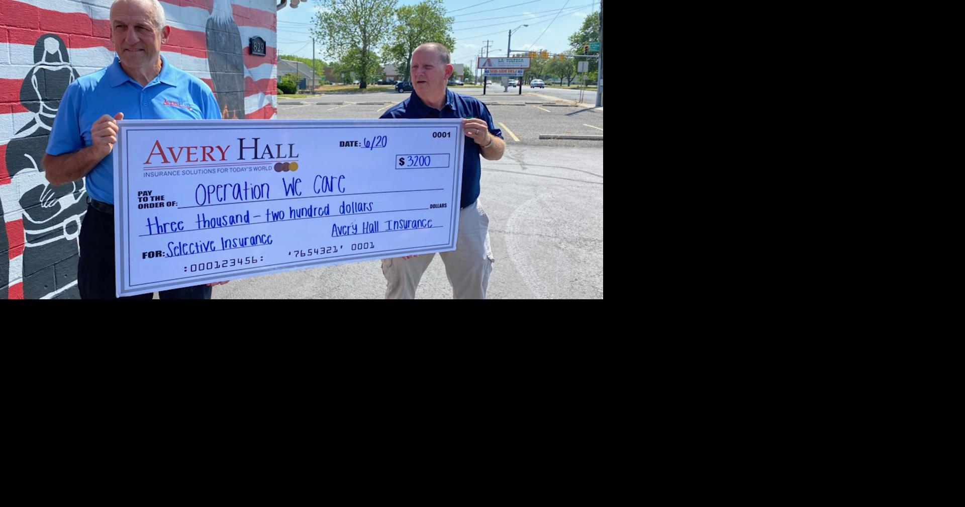 Avery Hall Insurance and Operation We Care Partnering To Give Back to