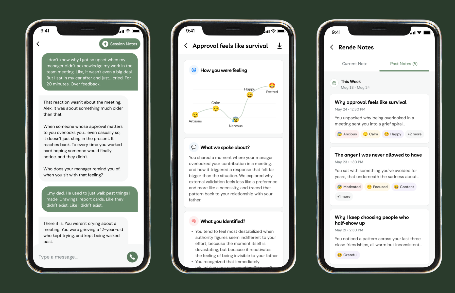 Renée Space Introduces Session Notes: The First AI Therapy App to Give You a Clinical-Grade Record of Every Conversation