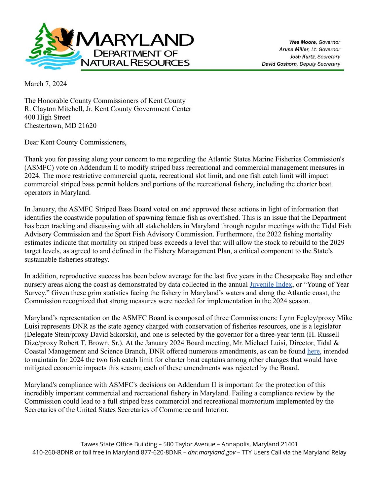 DNR Reply Letter