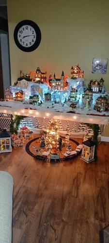 Marsha Bright Kibler's Christmas village in Goldsboro, Md.