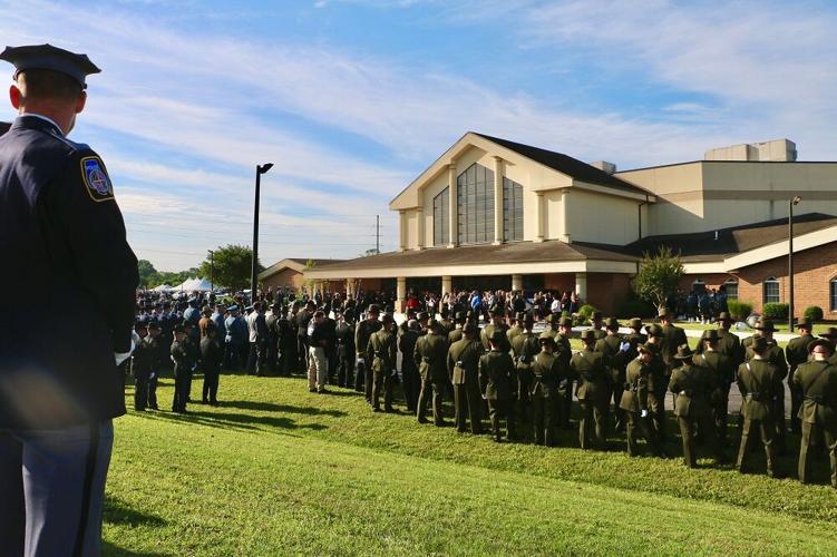Police outside church