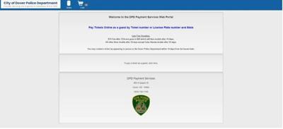 Dover Police Department online payment