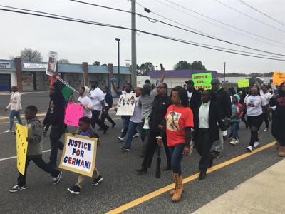 Hundreds March in Seaford Demanding "Justice for Germani"