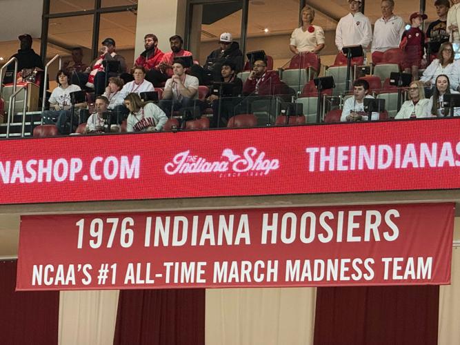 NCAA Unbeaten Hoosiers Anniversary Basketball