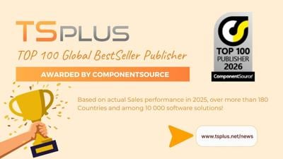 TSplus Named a Top 100 Publisher in ComponentSource Awards 2026