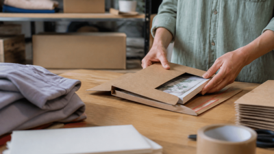Cardboard mailers beat bulky boxes when storage space is tight