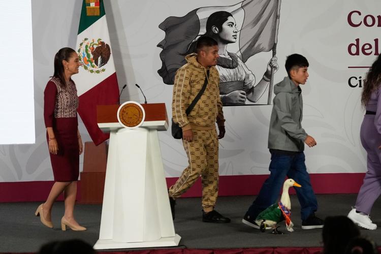 APTOPIX Mexico WCup Mascot