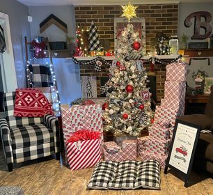 The Brown family's Christmas tree in Salisbury, Md.