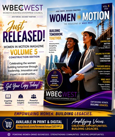 WBEC-West Announces the Release of Women in Motion Magazine Volume 5