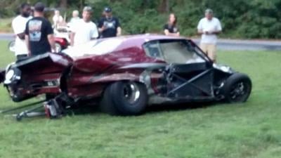 Freak Crash At U-S 13 Dragway Sends Racer to the Hospital