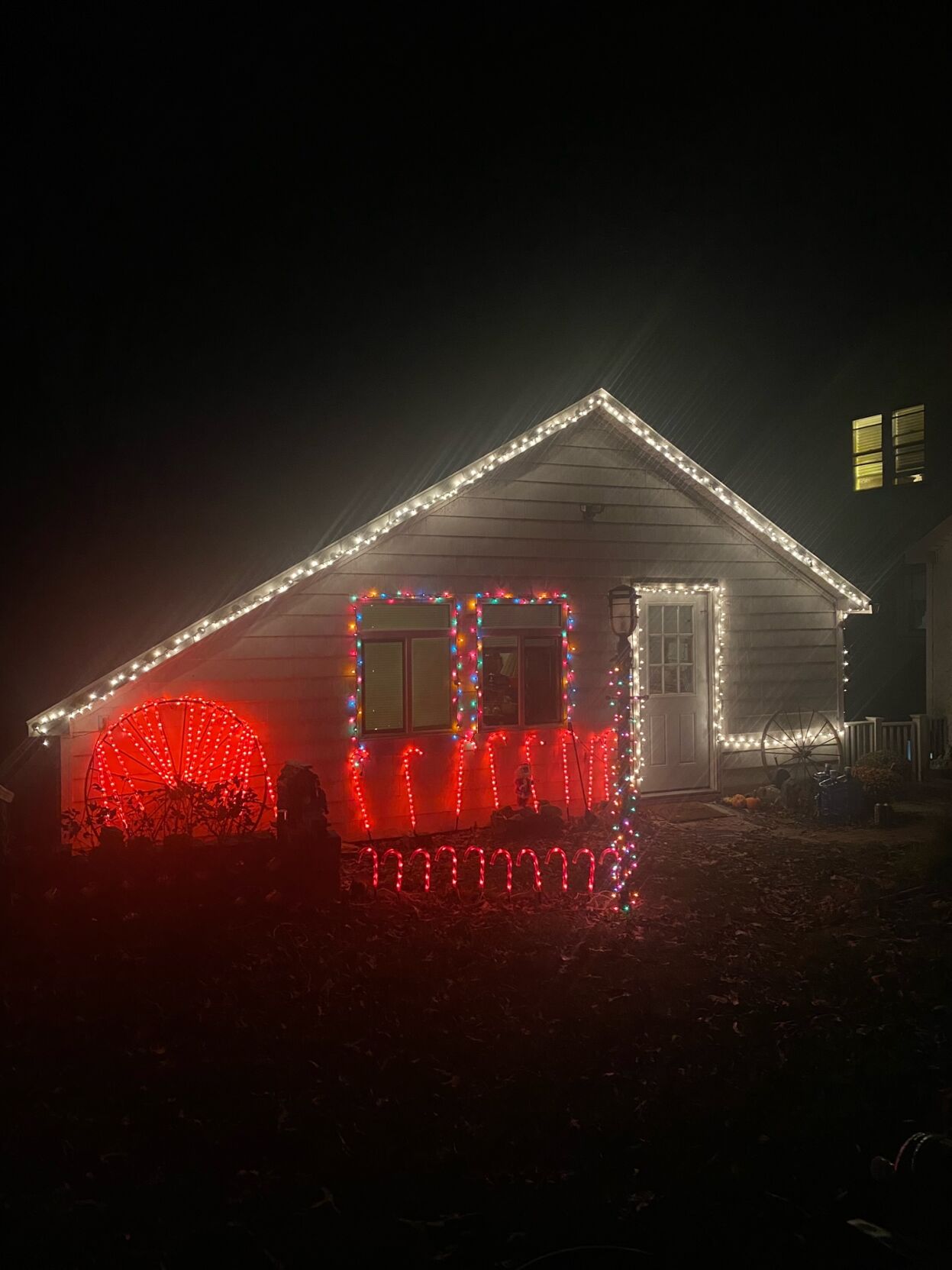 Thirteen-year-old Mia Apostolos' Christmas display in Lincoln, Del.