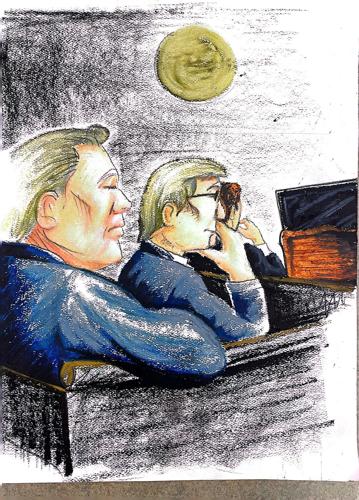 Randon Wilkerson Trial Sketch