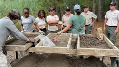Archeologists on sight