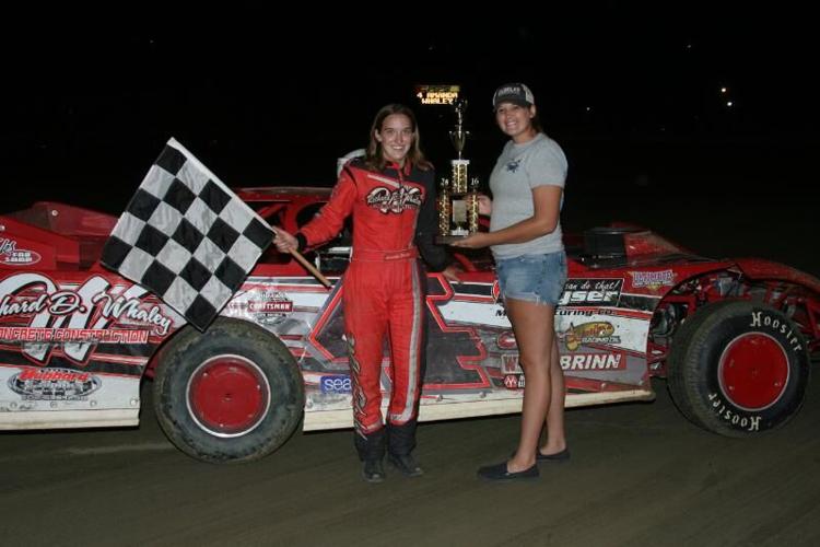 S.R. Pete & Sons Super Late Model Amanda Whaley Winner