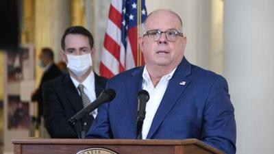Roy McGrath and Larry Hogan