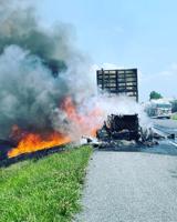 UPDATE: Chicken Truck Catches Fire on Route 50