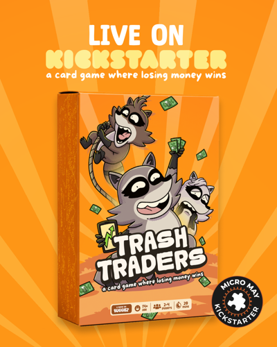 A Card Game Where Losing Money Wins — Trash Traders Launches on Kickstarter