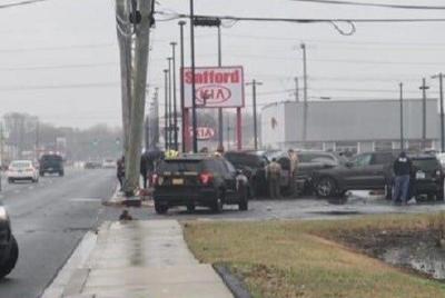Police: Driver Falls Asleep, Crashes into Parked Cars at Salisbury Dealership