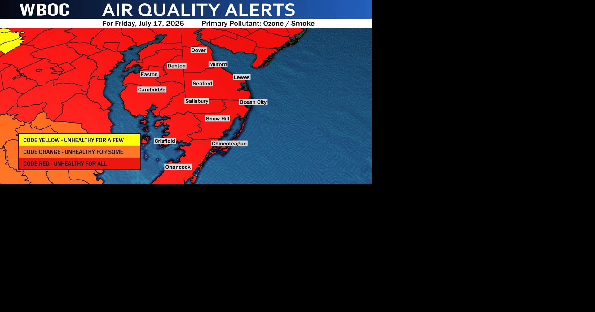 Governor Moore declares Code Red air quality due to wildfire smoke