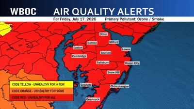 Air quality alert graphic