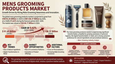 Mens Grooming Products Market Set to Reach USD 158.37 Billion by 2035 with Rising Demand for Natural Grooming Products
