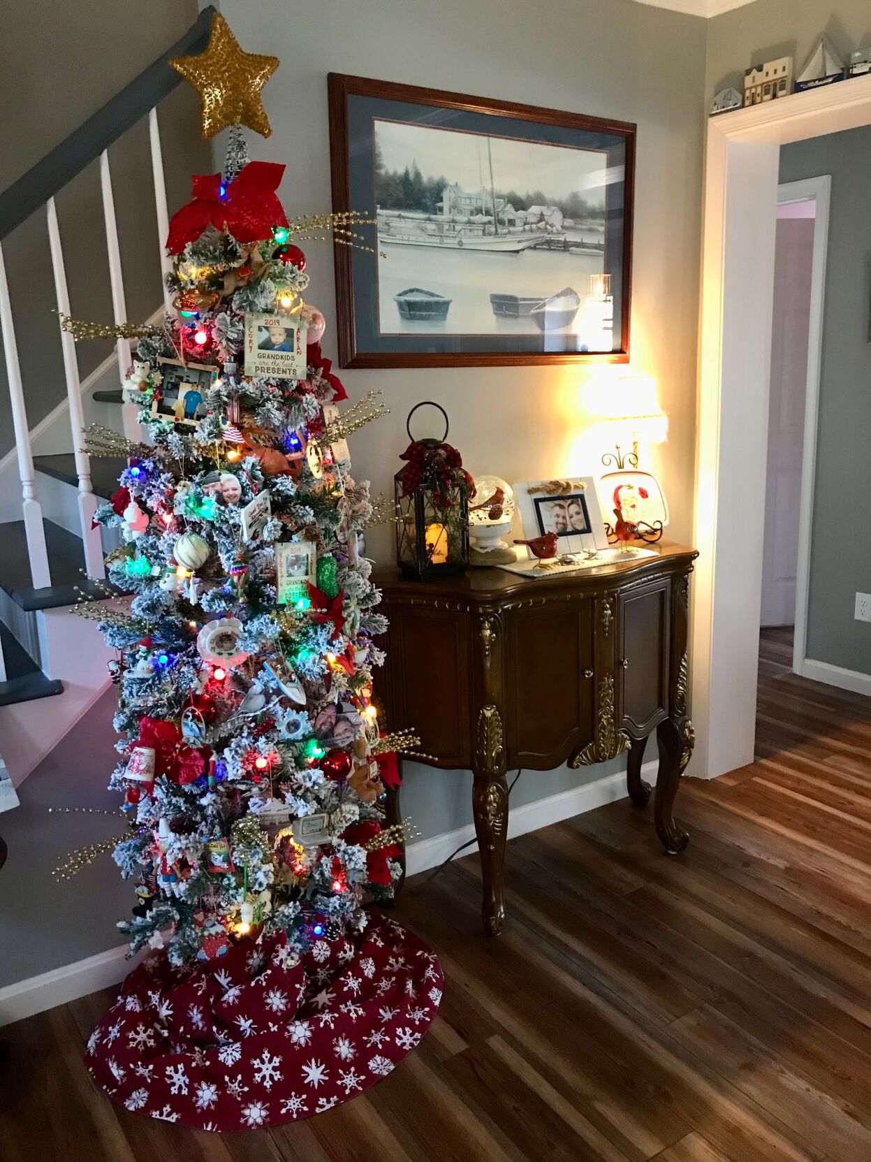 Bruce and Lynne Walbert's Christmas tree in Ridgely, Md.