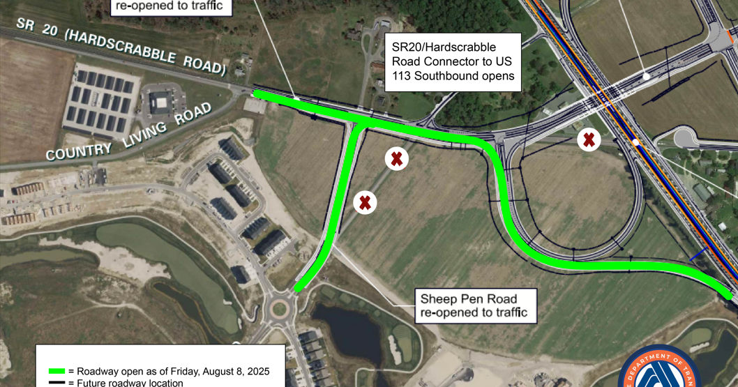 First connector road and ramp of North Millsboro Bypass to open Friday