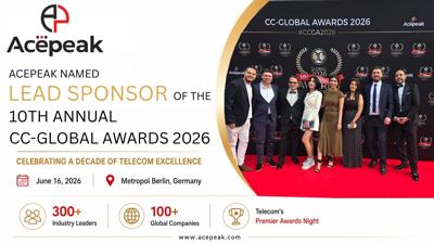 Acepeak Named Lead Sponsor of the 10th Annual CC-Global Awards (CCGA) 2026 in Berlin