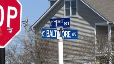 1st Street and Baltimore Avenue Sign