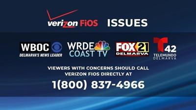 Verizon Fios Technical Issues Affecting WBOC, FOX21, WRDE, Telemundo Delmarva