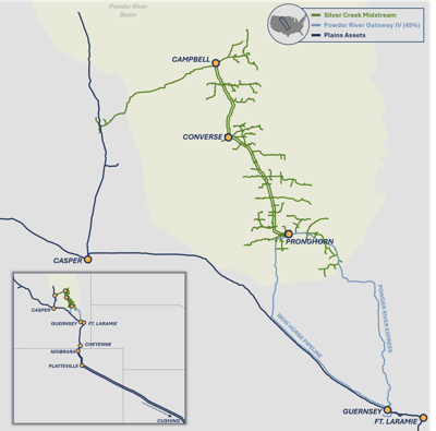 Plains to Acquire Powder River Basin Assets from Silver Creek Midstream