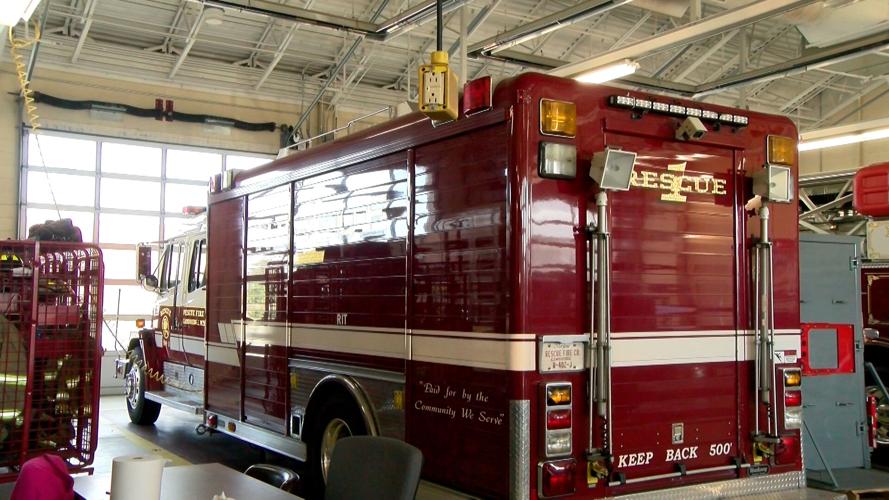 Old rescue firetruck