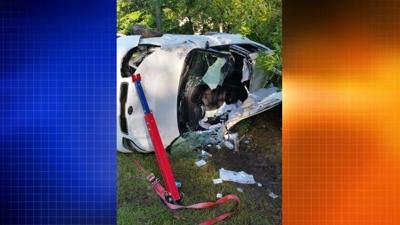 Car Catches Fire After Crash in Ocean Pines