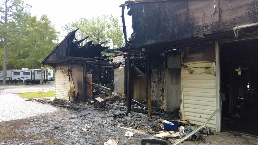 Family helps with Campground Fire Cleanup