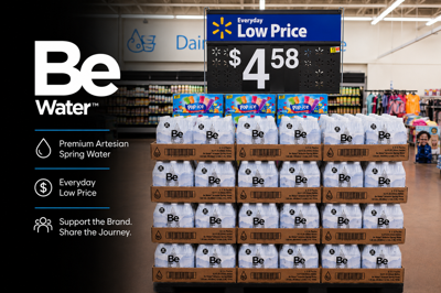 Greene Concepts Expands Walmart Presence as Be Water(TM) Unites Premium Hydration and Positive Living