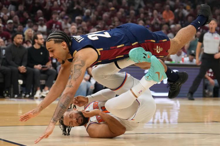 APTOPIX Knicks Cavaliers Basketball