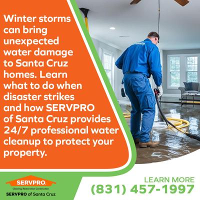 SERVPRO® of Santa Cruz: 24/7 Flood & water cleanup team