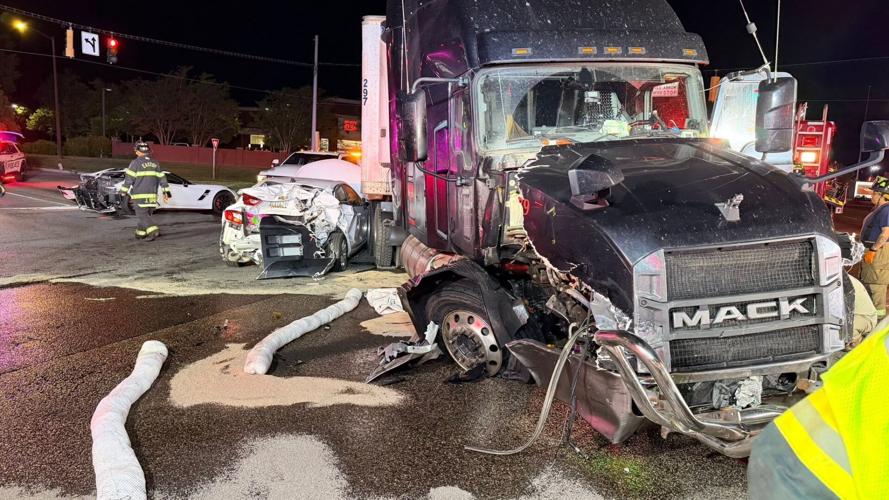 Crash involving tractor trailer hospitalizes multiple in Easton