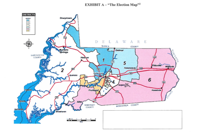 Wicomico County 7 District Map