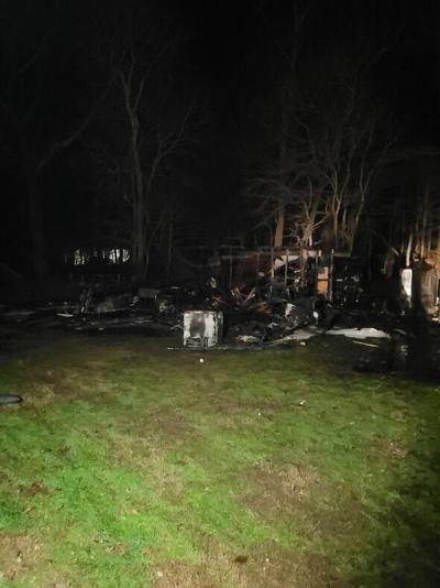 garage fire in marion station